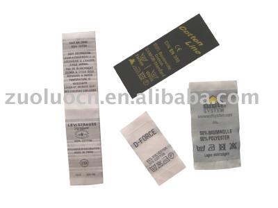 Woven care labels (Soins de Woven Labels)