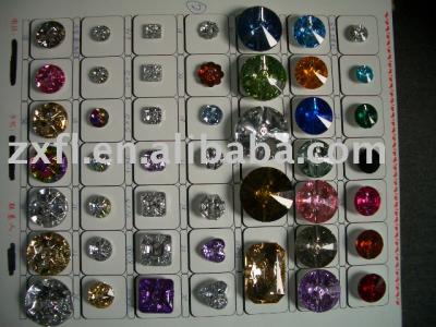 rhinestone button (bouton strass)