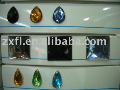 rhinestone button (bouton strass)