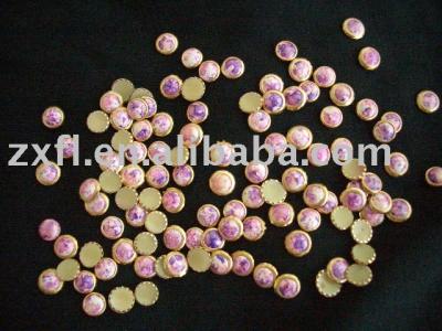 new half round hot fix rhinestone (halbrund neue Hot-Fix Strass)