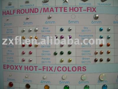 half round rhinestone (moitié strass ronde)
