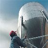 HT silo clean system