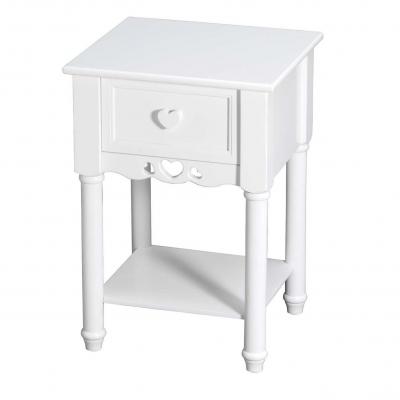 childrens white bedside table