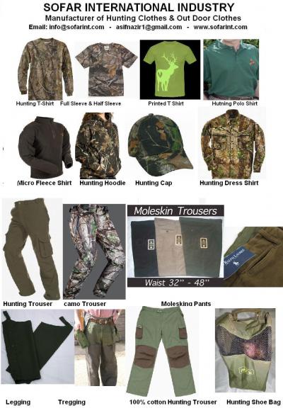 Hunting Trouser/ Hunting Shirt/ Hunting T-Shirt (Hunting Trouser/ Hunting Shirt/ Hunting T-Shirt)