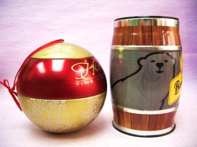 Christmas Ball Tin / Barrel tin / Chocolate Tin Box (Christmas Ball Zinn / Barrel Zinn / Chocolate Tin Box)