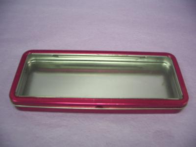 Pencil case / Tin box with pvc window / Chocolate Tin (Federmäppchen / Tin Box mit PVC-Fenster / Chocolate Tin)