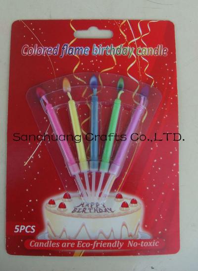 color flame candle 5pcs (Jojo)