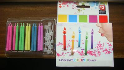 Color flame birthday candle (Цвет пламени свечи день рождения)
