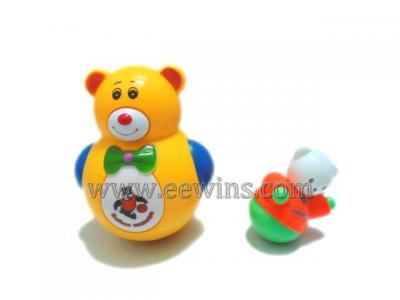 Musical tumbler toys Mummy with baby(Tiger, Elephant, 2 types mix) ()