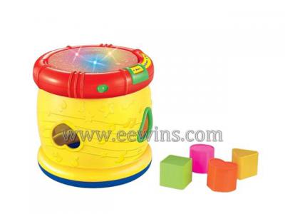 Educational musical drum with blocks toys (Образование музыкального барабана с блоками игрушки)