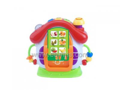 Toys clock insert card learning toys with study, test, music, repeat function (Игрушки часы карточка вставки обучающие игрушки с учебой, тест, музыки, функция повтора)