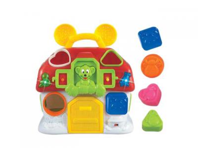 Educational blocks toys monkey house with music (Образовательные блоки игрушки обезьяна дом с музыкой)