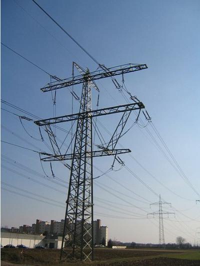 power transmission line steel tower ()