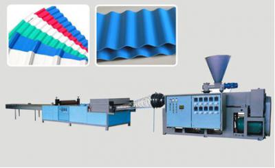 PE corrugated plastic roof sheet machine ()