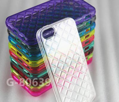Simple Rhombus Style TPU Case for iPhone 5 ()