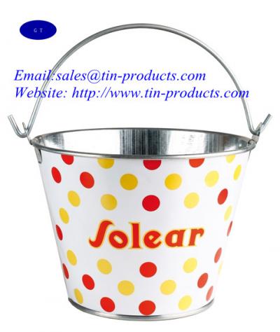 metal bucket、tin bucket 、tin pail、metal pail、tin pail with handle 、met ()