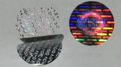 Hologram Self-adhesive Sticker, with high holographic security