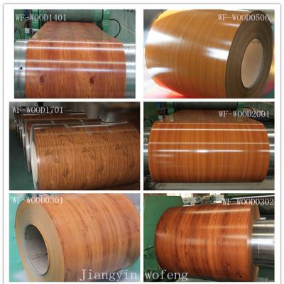 prepainted wooden grain ppgi steel coil (окрашенная деревянная PPGI зерна в рулонах)