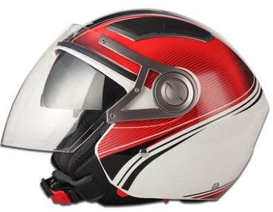 open face motorcycle helmet with inner sunvisor ()