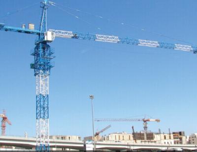 QTZ80(5513)building construction tower crane,blue/red/yellow ()
