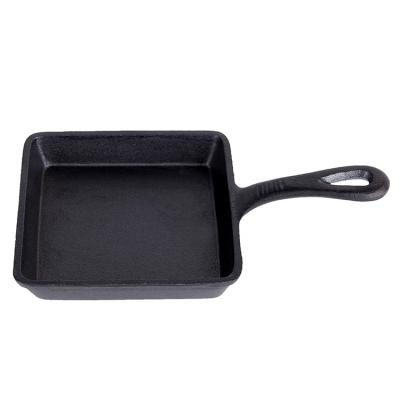 cast iron seasoned square fry pan factory ()