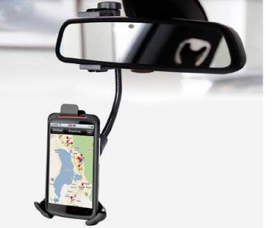 360-degree Rotated Adjustable Car Rear-view Mirror Holder for Mobile Phone, Mini ()