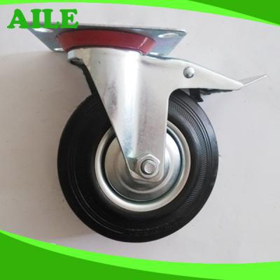 Industrial Rubber Wheel Caster ()