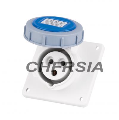 water proof industrial socket panel mounting(angle) 16A ()