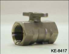 1-PC TYPE BALL VALVES, SCREWED ENDS