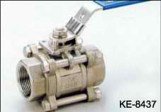 3-PC TYPE BALL VALVES, SCREWED ENDS