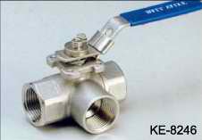 3-WAY TYPE BALL VALVES, SCREWED ENDS (3-Way Type BALL VALVES DÉCHIRÉE ENDS)