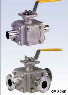 <b>3-WAY TYPE BALL VALVES, MULTI-PORT ( <b> 3-WAY типа шаровых кранов, многопортовые)