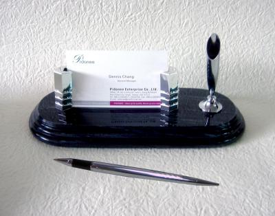 Business Card-Inhaber mit Stifthalter Desk Set (Business Card-Inhaber mit Stifthalter Desk Set)