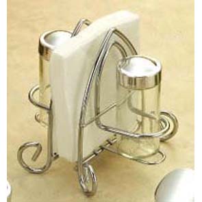 S & P Set w/napkin holder