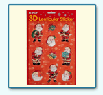 POP-UP 3D LENTICULAR CHRISTMAS STICKERS (POP-UP 3D LENTICULAR CHRISTMAS STICKERS)