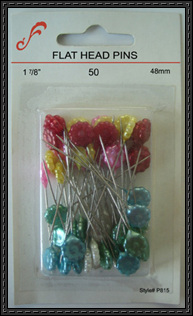 Flat fower pins (Плоские булавки fower)