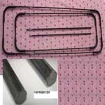 FIBERGLASS HANDLE luggage handle stamp shape (FIBERGLASS bagages Poignée Poignée forme de timbre)