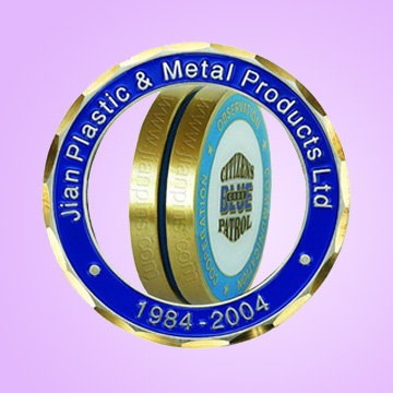 Souvenir Coin with Customized Logos (Souvenir de pièces avec des logos personnalisés)