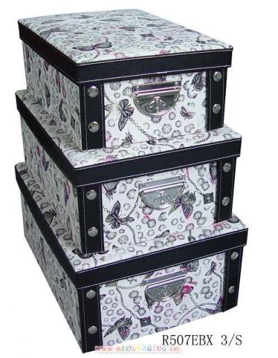 storage box/gift boxes with knock down design (Boîte d`entreposage / boîtes cadeaux avec knock down design)