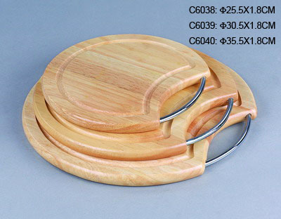 ROUND CUTTING BOARD W/CHROME HANDLE (КРУГЛЫЙ Cutting Board W / Chrome Ручка)