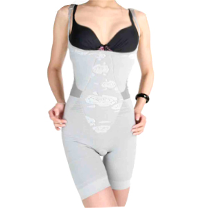 Bamboo Charcoal   Breast Line Corset (No Lines) Grey Color