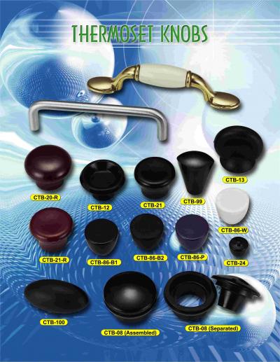 Thermoset knobs and handles (Thermoset boutons et poignées)