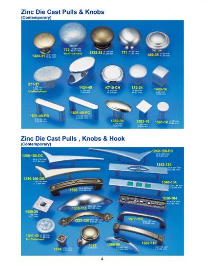 ZINC KNOBS AND PULLS (ZINC KNOBS AND PULLS)