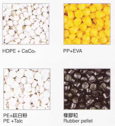 Plastic Processing Machinery - HDPE+CaCo3 , PP+EVA , PE+Taic , Rubber pellet (Plastic Processing Machinery - + CaCO3 PEHD, PP + EVA, PE + Taïc, caoutchouc Pe)