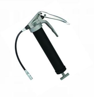 Variable stroke pistol grip manual grease gun