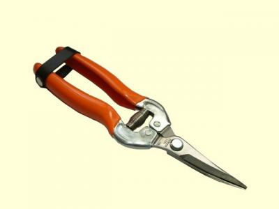 7-1/4`  floral stainless curving trimming pruner (Courbes florales inoxydable 7-1/4 `Pruner parage)