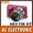 Sony Alpha NEX-F3 F3K E Mount 16.1MP 3D HDR Digital Camera with 18-55mm Lens-Pin ()