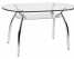oval glass dining table (oval glass dining table)