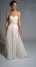 Strapless simple wedding dress features in great chiffon ()
