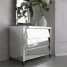 Glass Venetian Mirrored Furniture Side Table,Bedside Chest ()